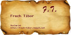 Frech Tibor névjegykártya